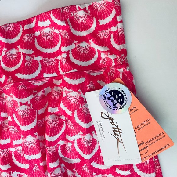 GOTTEX Women's Athletic Skort "Coral Seashell" NWT Size XL - Picture 7 of 7